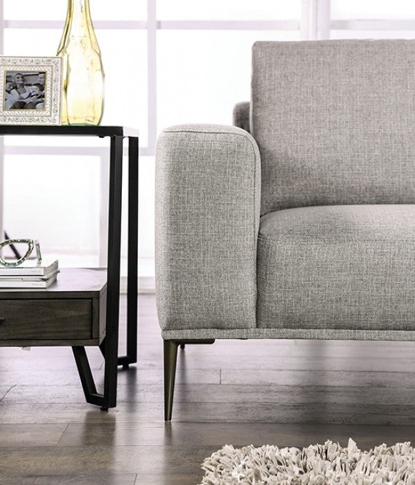 Forde Gray Sofa & Loveseat by Furniture of America at Eve Furniture