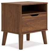 Fordmont Queen Panel Headboard with Dresser and Nightstand in Auburn by Ashley at Eve Furniture