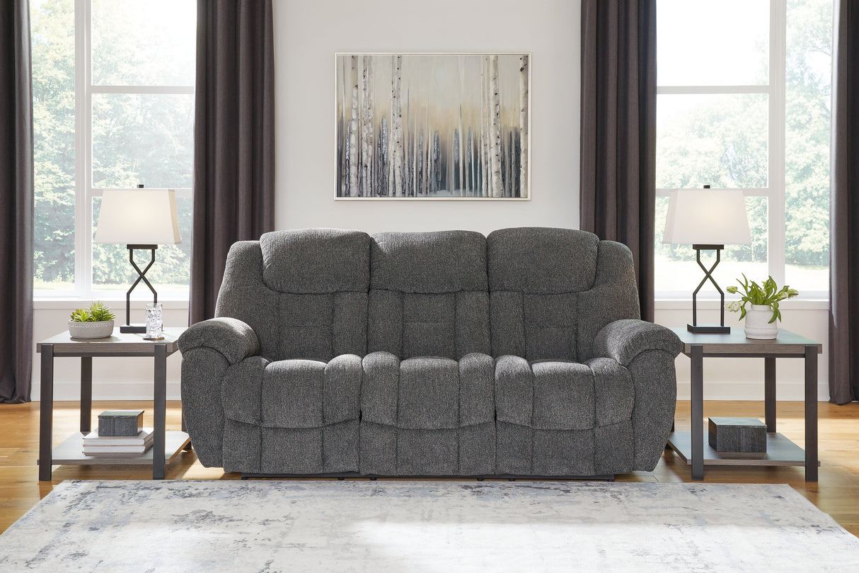 Foreside Charcoal Reclining Sofa