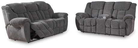 Foreside Charcoal Reclining Living Room Set