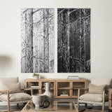 Forest BW I by Ariana a Hand Embellished Textured Canvas by Mercana at Eve Furniture