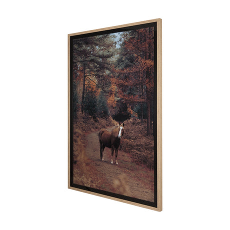 Forest Crossing by Mercana Studio a Hand Embellished Textured Framed Photo Art Print Matted under Gl by Mercana at Eve Furniture