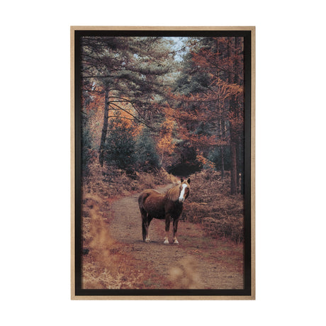 Forest Crossing by Mercana Studio a Hand Embellished Textured Framed Photo Art Print Matted under Gl by Mercana at Eve Furniture