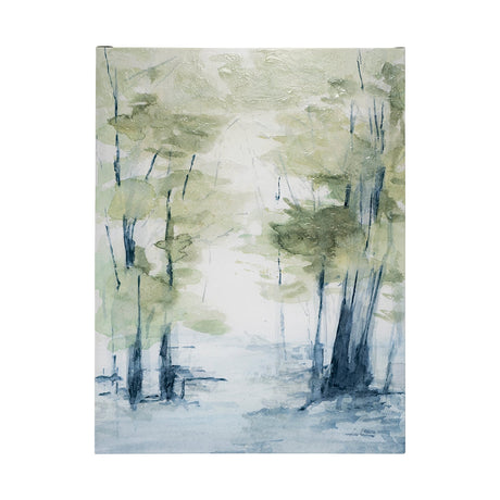 Forest Dew I by Melody Ducharme a Hand Embellished Textured Canvas by Mercana at Eve Furniture