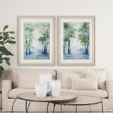 Forest Dew I by Mercana Studio a Hand Embellished Textured Framed Art Print Matted under Glass by Mercana at Eve Furniture