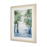 Forest Dew II by Mercana Studio a Hand Embellished Textured Framed Art Print Matted under Glass by Mercana at Eve Furniture