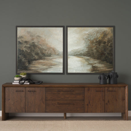 Forest Edge II by Mercana Studio Hand-Embellished Textured Framed Canvas Artwork by Mercana at Eve Furniture