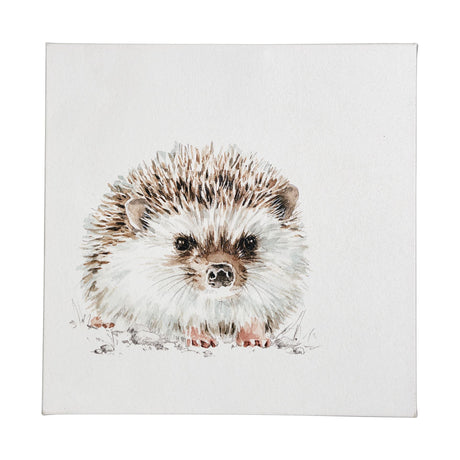 Forest Friends VII (Hedgehog) by Lisa Audit a Hand Embellished Textured Canvas by Mercana at Eve Furniture