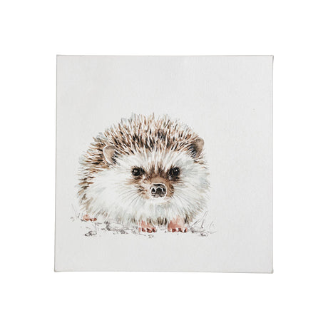 Forest Friends VII (Hedgehog) by Lisa Audit a Hand Embellished Textured Canvas by Mercana at Eve Furniture
