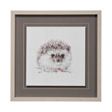 Forest Friends VII (HedgeHog) by Lisa Audit Hand Embellished Framed Art Print Matted under Glass by Mercana at Eve Furniture
