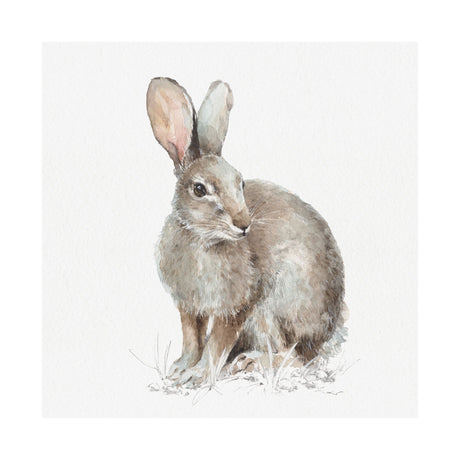 Forest Friends VIII (Hare) by Lisa Audit a Hand Embellished Textured Canvas by Mercana at Eve Furniture