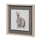 Forest Friends VIII (Hare) by Lisa Audit Hand Embellished Framed Art Print Matted under Glass by Mercana at Eve Furniture