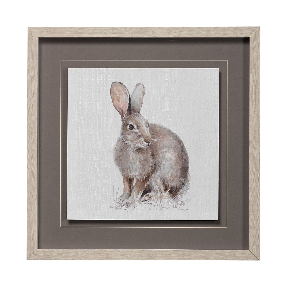 Forest Friends VIII (Hare) by Lisa Audit Hand Embellished Framed Art Print Matted under Glass by Mercana at Eve Furniture