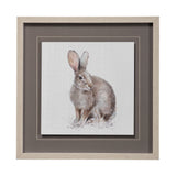 Forest Friends VIII (Hare) by Lisa Audit Hand Embellished Framed Art Print Matted under Glass by Mercana at Eve Furniture