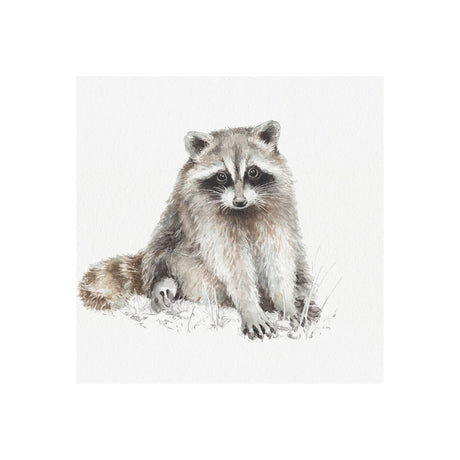 Forest Friends X (Racoon) by Lisa Audit a Hand Embellished Textured Canvas by Mercana at Eve Furniture