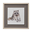 Forest Friends X (Racoon) by Lisa Audit Hand Embellished Textured Framed Art Print Matted under Glas by Mercana at Eve Furniture