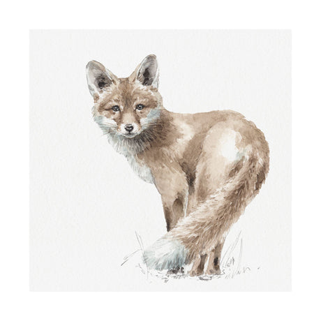 Forest Friends XI (Fox) by Lisa Audit a Hand Embellished Textured Canvas by Mercana at Eve Furniture