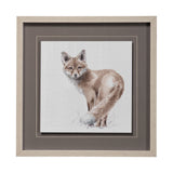 Forest Friends XI (Fox) by Lisa Audit Hand Embellished Textured Framed Art Print Matted under Glass by Mercana at Eve Furniture
