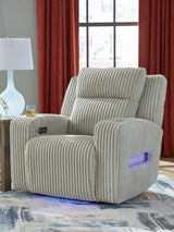 Forest Lake Alloy Power Recliner by Ashley at Eve Furniture