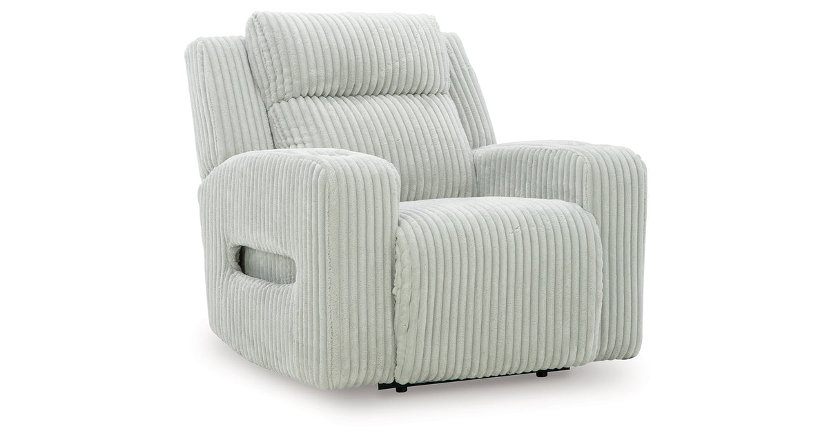 Forest Lake Alloy Power Recliner by Ashley at Eve Furniture