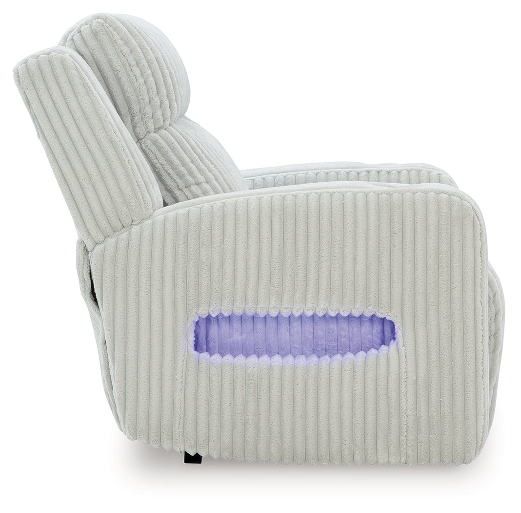 Forest Lake Alloy Power Recliner by Ashley at Eve Furniture