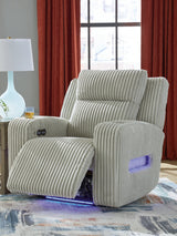 Forest Lake Alloy Power Recliner by Ashley at Eve Furniture