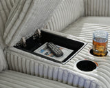 Forest Lake Alloy Power Reclining Loveseat with Console by Ashley at Eve Furniture