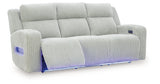 Forest Lake Alloy Power Reclining Sofa and Loveseat by Ashley at Eve Furniture