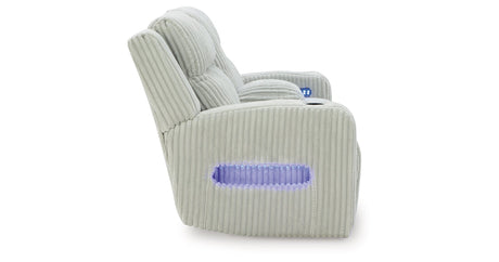 Forest Lake Alloy Power Reclining Sofa and Loveseat by Ashley at Eve Furniture