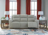 Forest Lake Alloy Power Reclining Sofa and Loveseat by Ashley at Eve Furniture