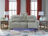 Forest Lake Alloy Power Reclining Sofa by Ashley at Eve Furniture