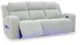Forest Lake Alloy Power Reclining Sofa by Ashley at Eve Furniture