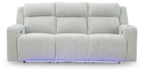 Forest Lake Alloy Power Reclining Sofa by Ashley at Eve Furniture