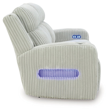 Forest Lake Alloy Power Reclining Sofa by Ashley at Eve Furniture