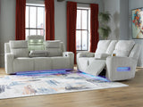 Forest Lake Alloy Sofa and Loveseat by Ashley at Eve Furniture
