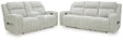 Forest Lake Alloy Sofa and Loveseat by Ashley at Eve Furniture