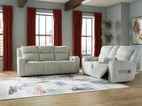 Forest Lake Alloy Sofa and Loveseat by Ashley at Eve Furniture