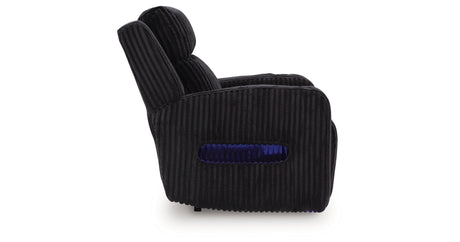 Forest Lake Black Power Recliner by Ashley at Eve Furniture