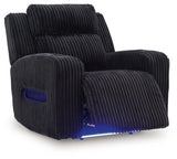 Forest Lake Black Power Recliner by Ashley at Eve Furniture