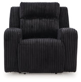 Forest Lake Black Power Recliner by Ashley at Eve Furniture