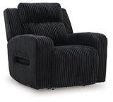 Forest Lake Black Power Recliner by Ashley at Eve Furniture