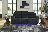 Forest Lake Black Power Reclining Sofa and Loveseat by Ashley at Eve Furniture
