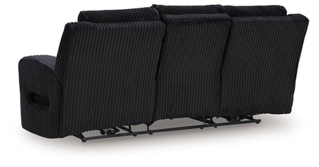 Forest Lake Black Power Reclining Sofa and Loveseat by Ashley at Eve Furniture