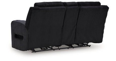 Forest Lake Black Power Reclining Sofa and Loveseat by Ashley at Eve Furniture