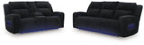 Forest Lake Black Sofa and Loveseat by Ashley at Eve Furniture