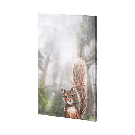 Forest Squirrel by Mercana Studio a Hand Embellished Textured Canvas by Mercana at Eve Furniture
