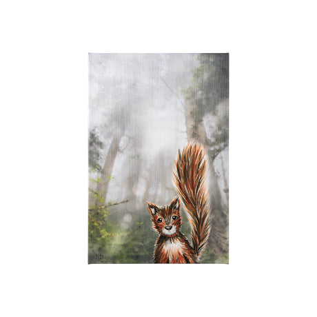 Forest Squirrel by Mercana Studio a Hand Embellished Textured Canvas by Mercana at Eve Furniture