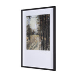 Forest View I by Mercana Studio a Hand Embellished Textured Framed Art Print Matted under Glass by Mercana at Eve Furniture