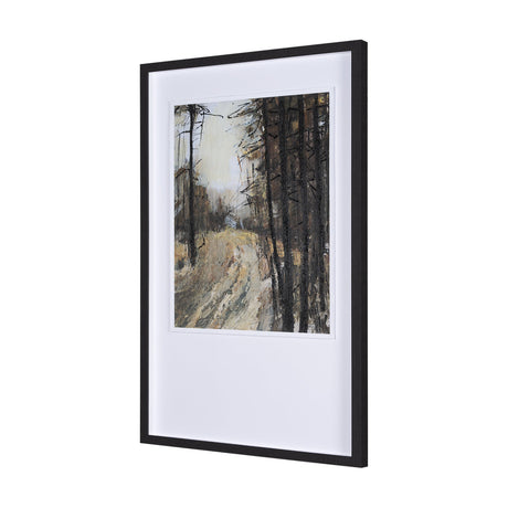 Forest View I by Mercana Studio a Hand Embellished Textured Framed Art Print Matted under Glass by Mercana at Eve Furniture