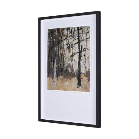 Forest View II by Mercana Studio a Hand Embellished Textured Framed Art Print Matted under Glass by Mercana at Eve Furniture